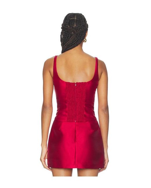Amanda Uprichard Red Jacksonville Top