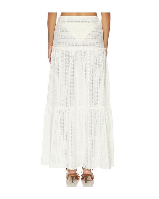 MORE TO COME White Darla Maxi Skirt