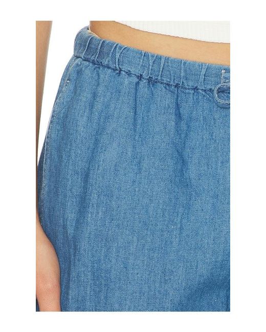 Madewell Blue Pull On Tie Waist Pant