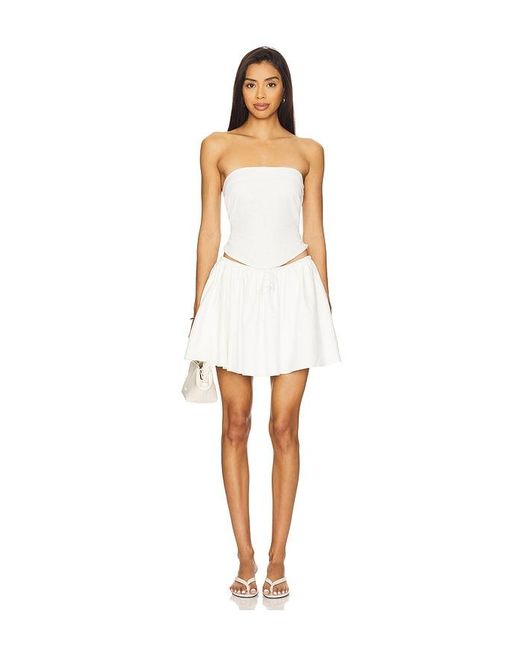 ALL THE WAYS White Cici Strapless Top