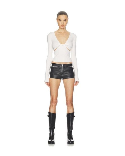 HAELO White Twist Sweater