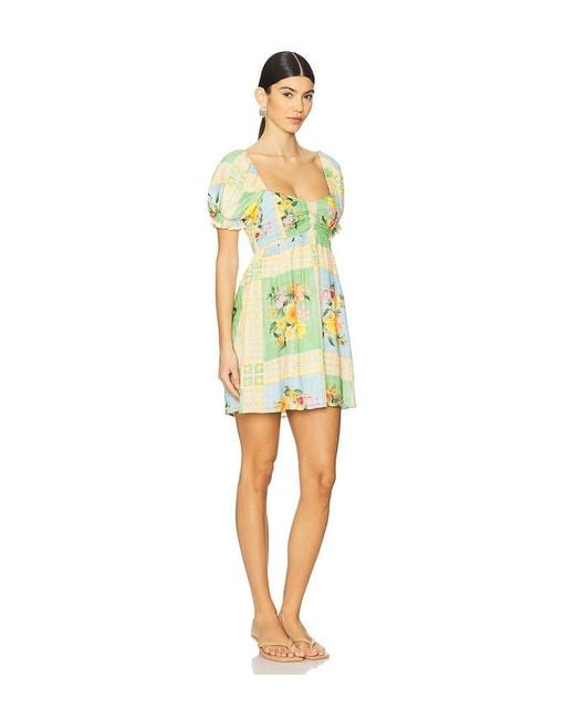 Show Me Your Mumu Yellow Minikleid Annabelle