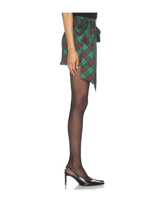 Show Me Your Mumu Green Iva Bow Skirt