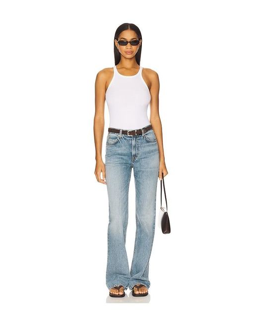 GRLFRND Blue Danie Mid Rise Chill Boot