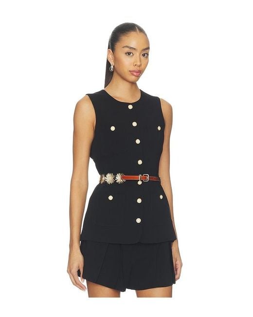 Cinq À Sept Blue Sunflare Belt Kole Vest