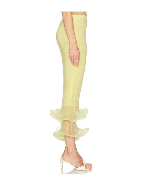 Jonathan Simkhai Yellow Kelso Skirt