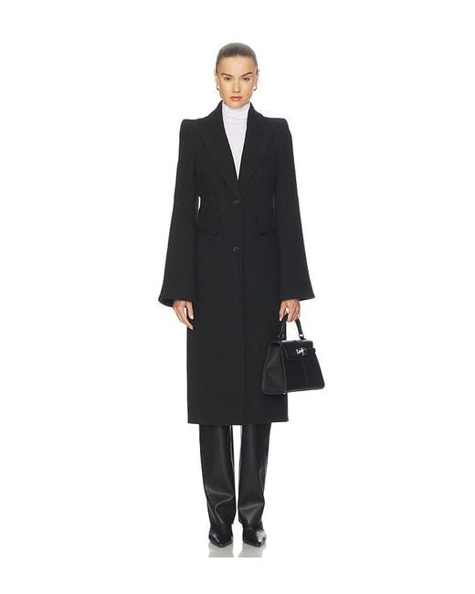 Smythe Black Pagoda Brando Trumpet Sleeve Coat