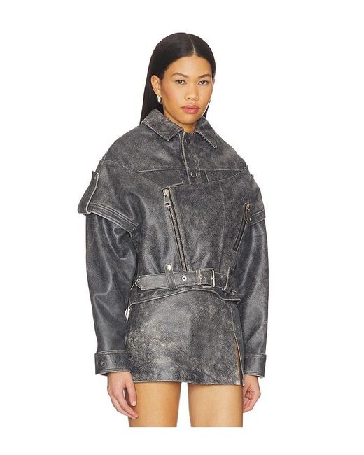 Manokhi Black Vintage Oversized Jacket