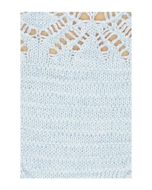 retroféte White Sylvaine Crochet Top