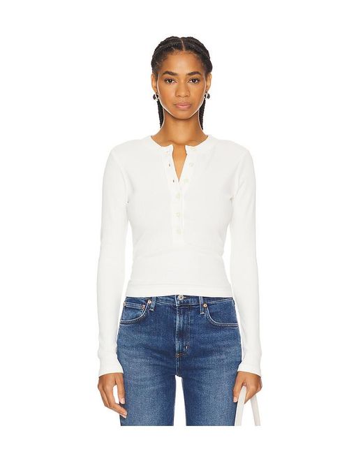 Citizens of Humanity White Varra Henley