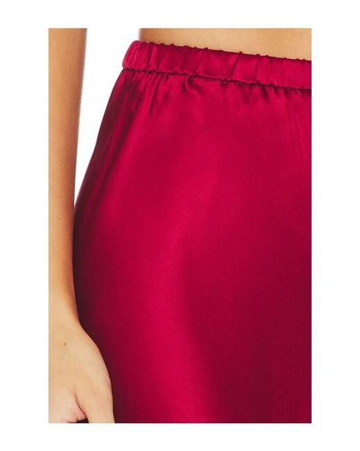 Comme Si Red The Silk Bias Pant