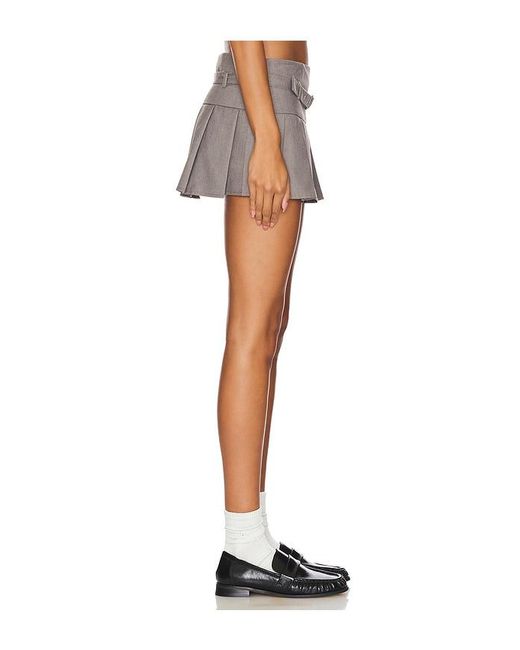 superdown Gray Quinn Mini Skirt