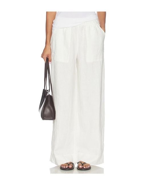 Beyond Yoga White Easy Linen Pants