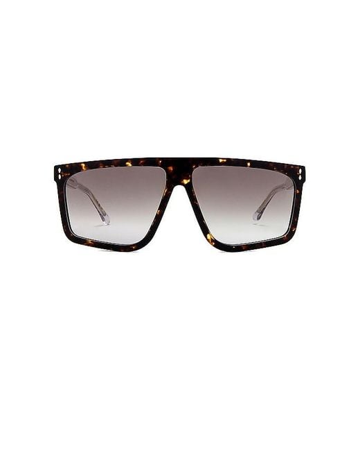 Isabel Marant Black Flat Top Sunglasses