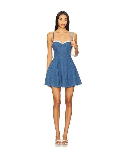 Lovers + Friends Blue Spencer Mini Dress