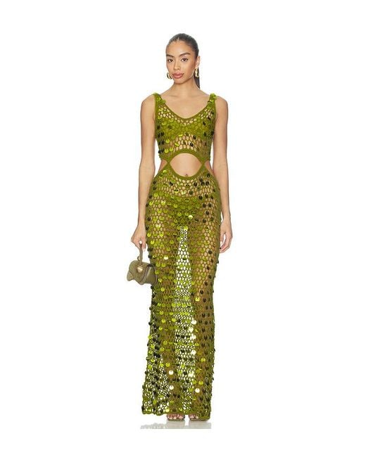 superdown Green Elena Maxi Dress