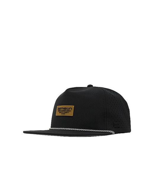 Melin Black Hydro Coronado Brick Hat for men