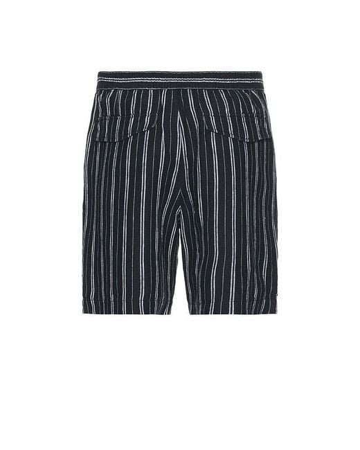 Vince Black Mesa Stripe Beach Shorts for men