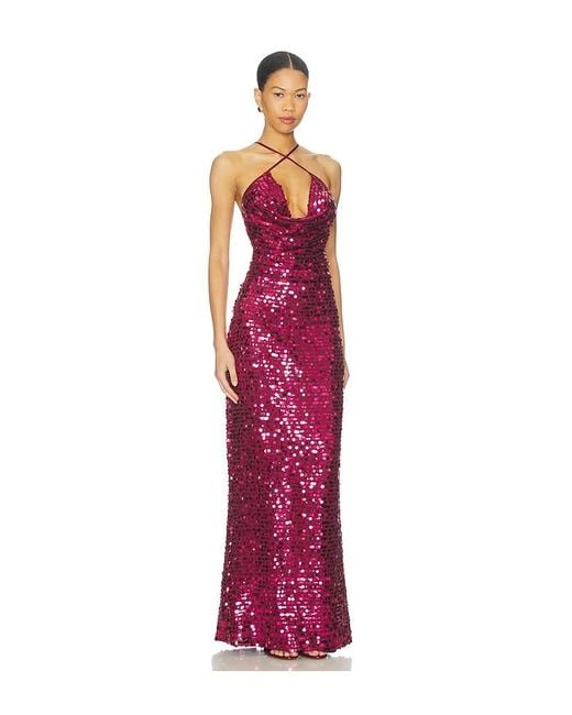 Lovers + Friends Red Britt Gown