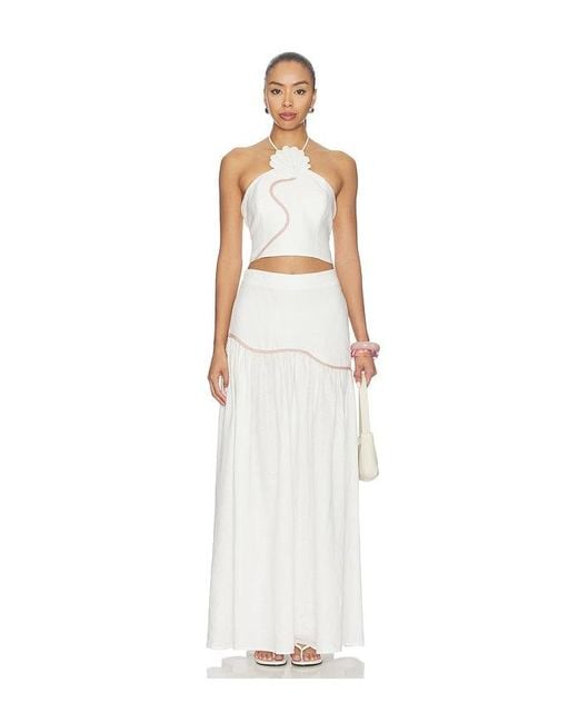 AZULU White Leia Top