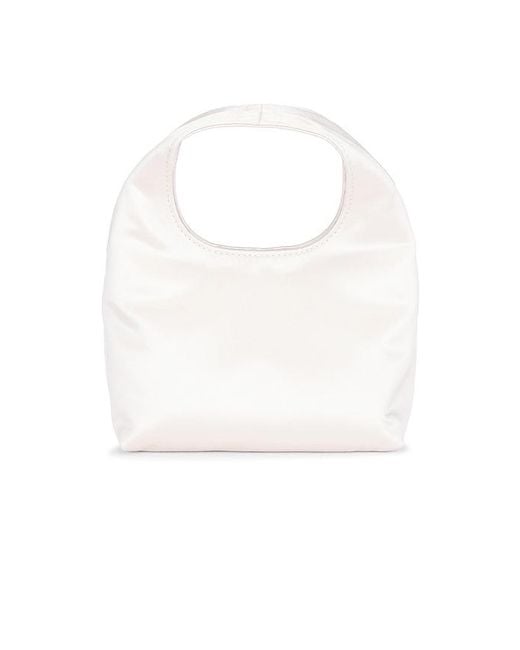 Loeffler Randall White Kenzie Mini Bucket Clutch