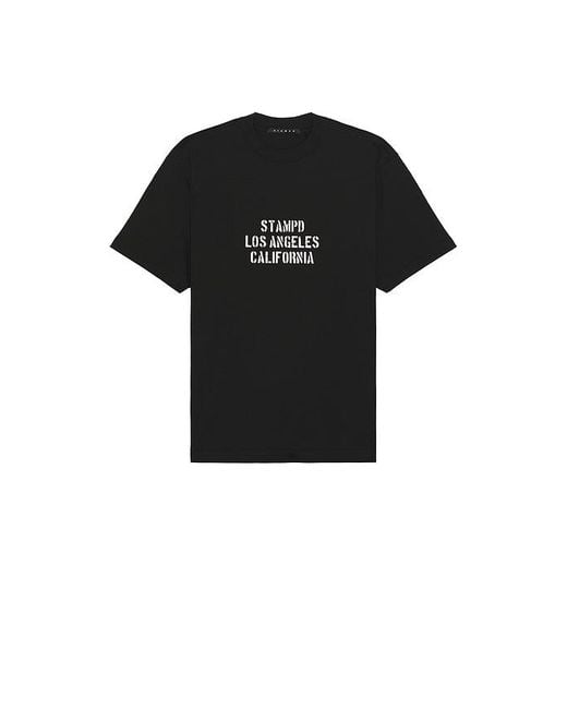 Stampd Black Los Angeles Relaxed Tee for men