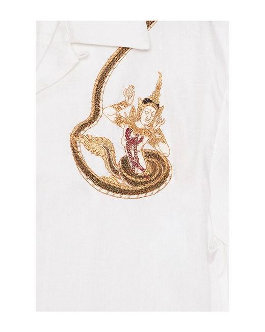 Sanēa Natural Naka Silk Shirt for men