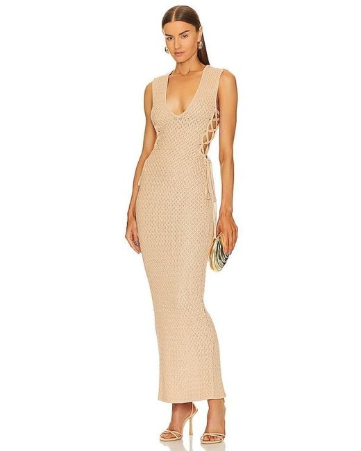 ROBE KYLE en Beige Michael Costello en coloris White