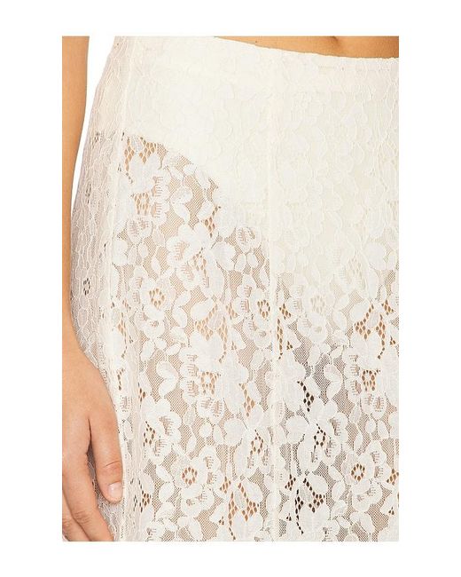 AFRM White Oxford Skirt