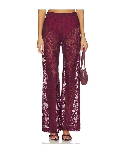 Amanda Uprichard Red X Revolve Mariko Pant