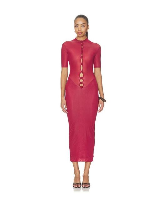 Maygel Coronel Red Alma Maxi Dress