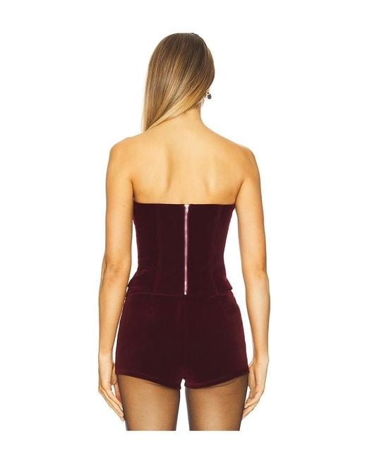 superdown Purple Eva Sweetheart Top