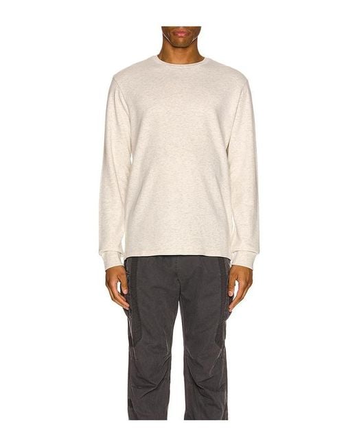 FRAME Natural Longsleeve Duofold Crew for men