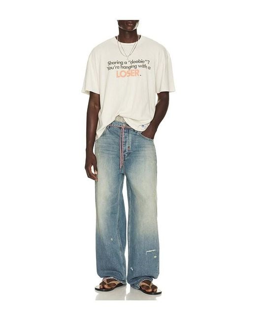 NAHMIAS Blue Recess Baggy Jean for men