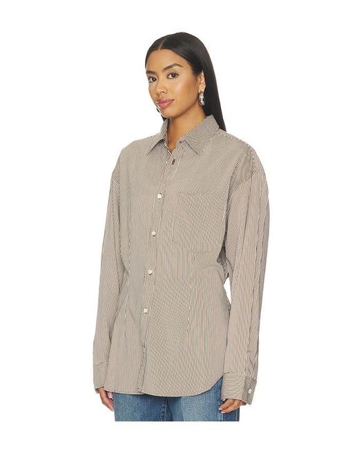 Agolde Blue Cinch Shirt