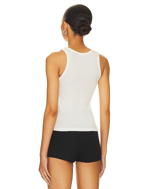 The Laundry Room White Ghost Rib Tank
