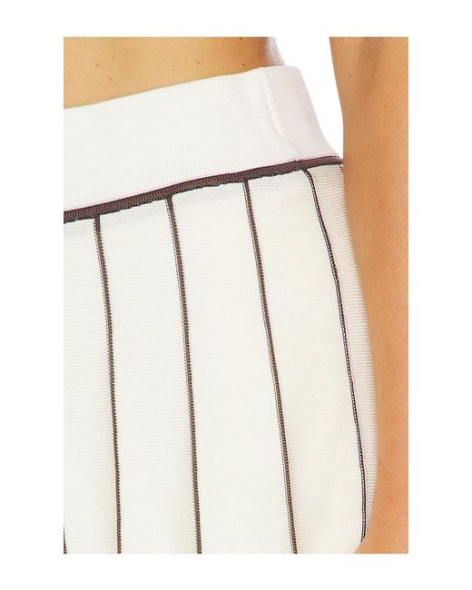 Malbon White Aurora Mini Skirt