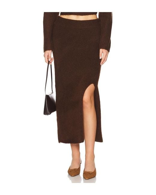 Astr Brown Sinsa Skirt
