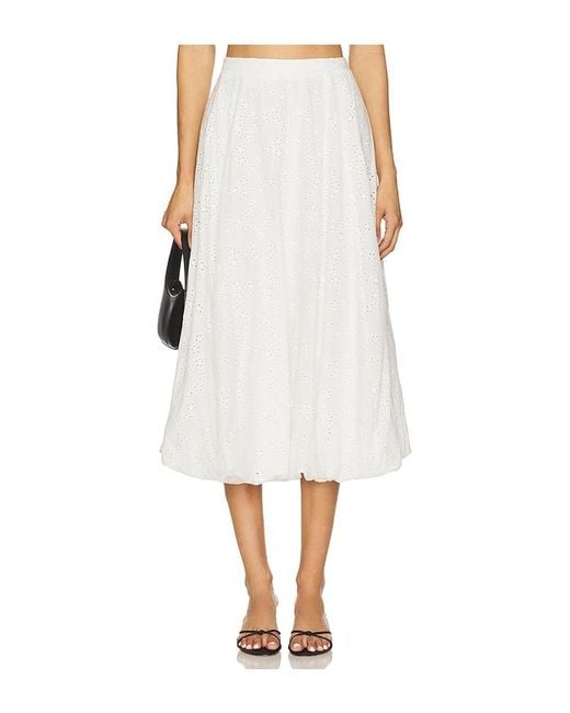 Astr White Kissel Skirt
