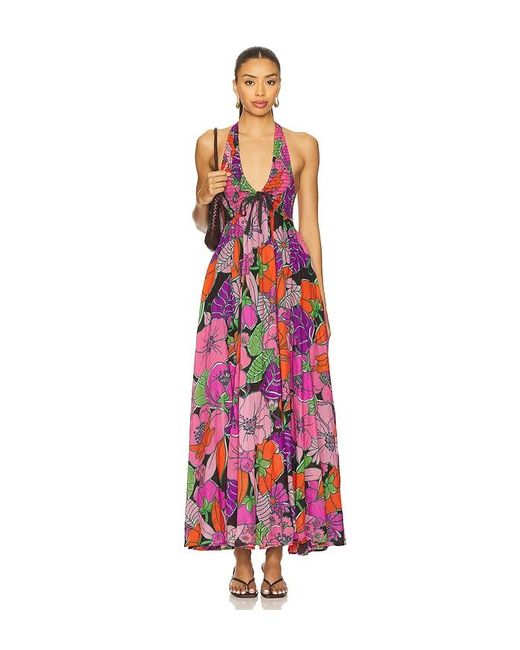 Free People White X Revolve Baysides Florals Maxi Dress