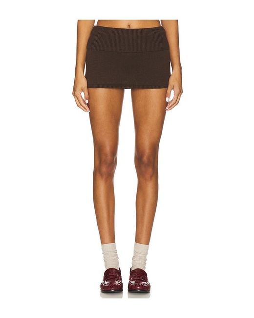Frankie's Bikinis Black Briar Cloud Knit Skort