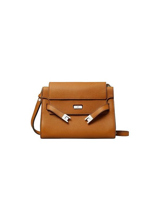 Tory Burch Brown Umhängetasche Lee Radziwill