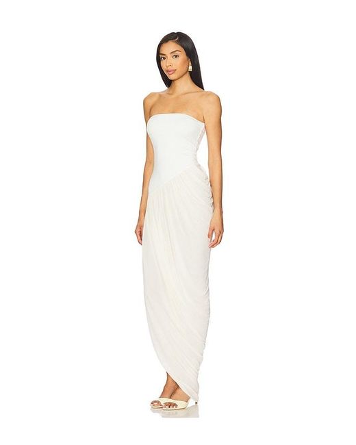 Camila Coelho White Hayes Midi Dress