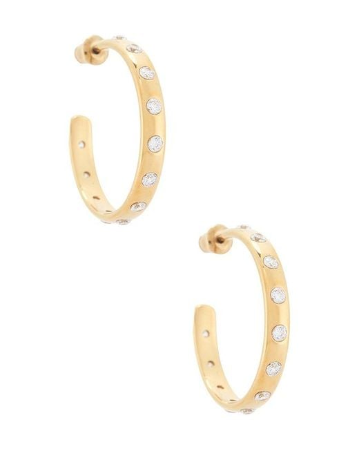 Casa Clara Metallic Nora Mae Hoop Earrings