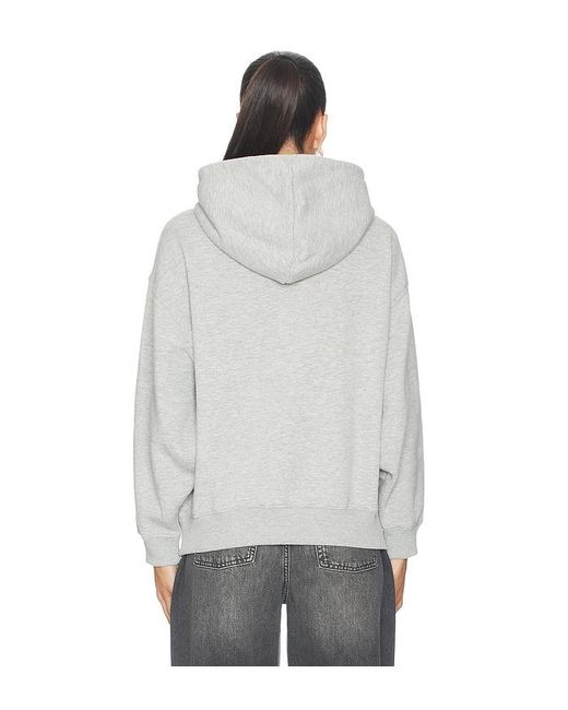 Anine Bing Gray Jaci Hoodie Letterman
