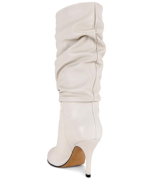 Toral Knee High Slouch Boot White