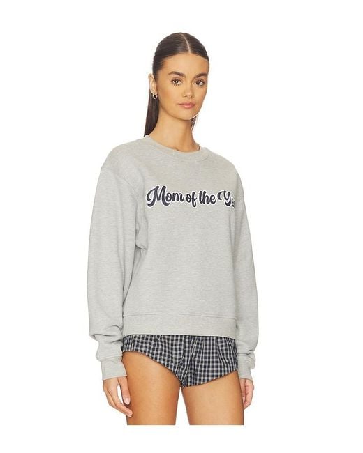FAVORITE DAUGHTER White The Mom Of The Year Varsity Sweatshirt