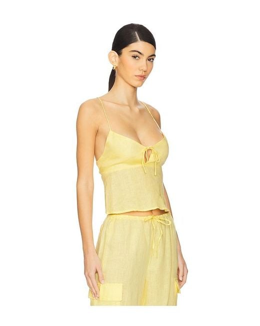 LSPACE Yellow Syros Top