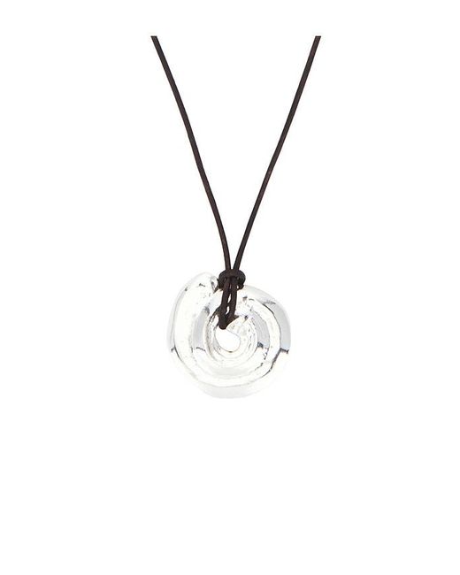 Loren Stewart Black Tumbled Shell On Cord