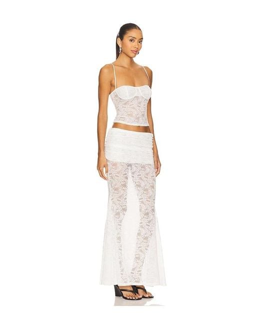 superdown White Mimi Maxi Skirt Set